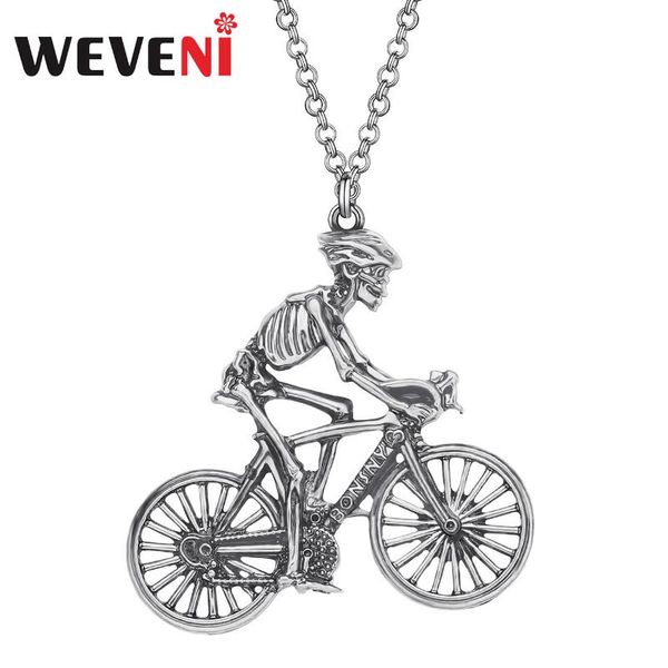 weveni halloween alloy plated antique gold skull bicycle necklace bike skeleton pendant jewelry for women girls teen charm gift, Silver
weveni halloween alloy plated antique gold skull bicycle necklace bike skeleton pendant jewelry for women girls teen charm gift, Silver