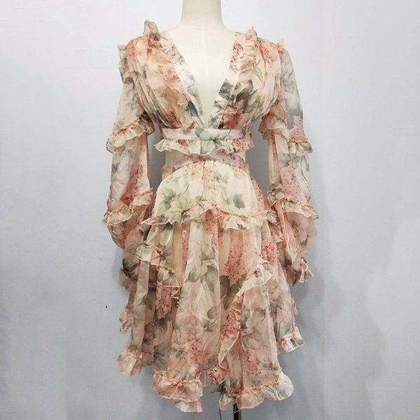 2019 chiffon print dress for women v neck lantern sleeve high waist hollow out mini dresses fashion clothes new, White;black
2019 chiffon print dress for women v neck lantern sleeve high waist hollow out mini dresses fashion clothes new, White;black