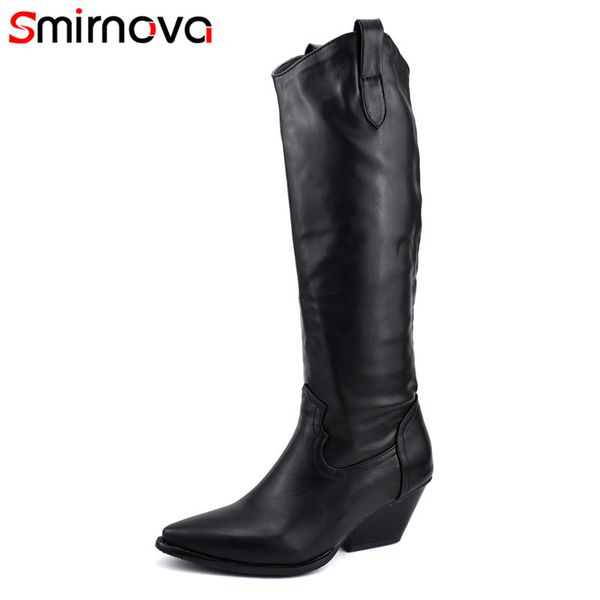 smirnova women knee high boots 2020 winter autumn shoes high heels boots pointed toe slip on fashion ladies, Black
smirnova women knee high boots 2020 winter autumn shoes high heels boots pointed toe slip on fashion ladies, Black