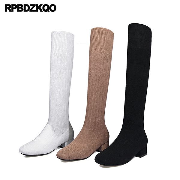 knee high thigh over the shoes women boots winter 2020 sock casual autumn elegant square toe white long stretch slim fur knit, Black
knee high thigh over the shoes women boots winter 2020 sock casual autumn elegant square toe white long stretch slim fur knit, Black