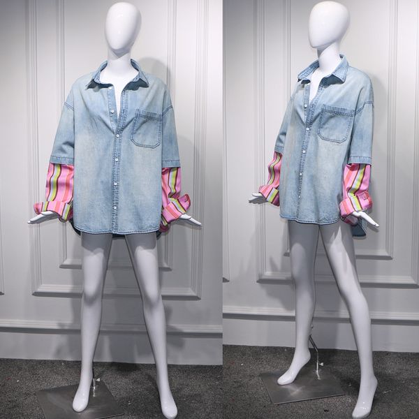 the new early autumn 2020 show thin chic little sweet wind wind female baseball shirt splicing cowboy coat, Black;brown
the new early autumn 2020 show thin chic little sweet wind wind female baseball shirt splicing cowboy coat, Black;brown