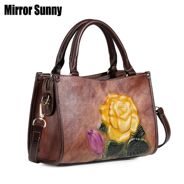 genuine leather women handbag euro-american style retro floral pattern casual female messenger bags shoulder bag
genuine leather women handbag euro-american style retro floral pattern casual female messenger bags shoulder bag