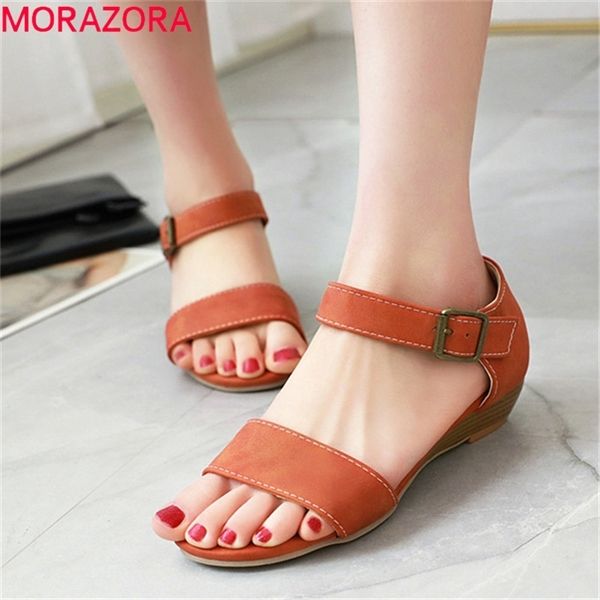 morazora 2020 new fashion wedges sandals women casual shoes flock leopard buckle summer beach sandals ladies shoes 0925, Black
morazora 2020 new fashion wedges sandals women casual shoes flock leopard buckle summer beach sandals ladies shoes 0925, Black