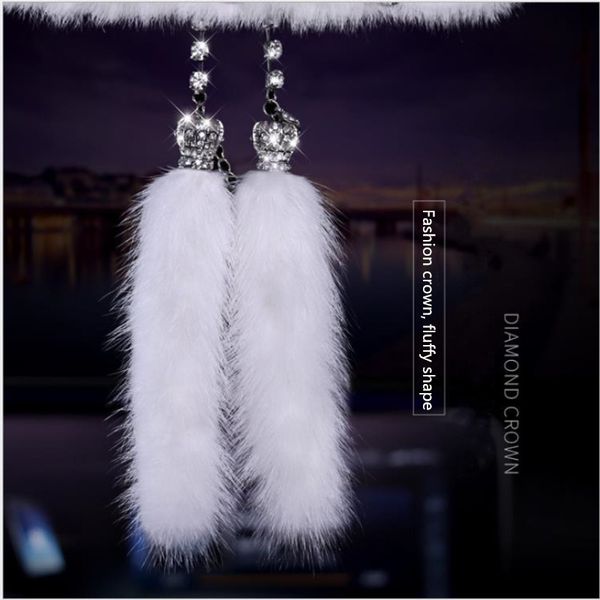 car interior jewelry diamond men's and women's rearview mirror high-grade mink pendant car pendant charm
car interior jewelry diamond men's and women's rearview mirror high-grade mink pendant car pendant charm