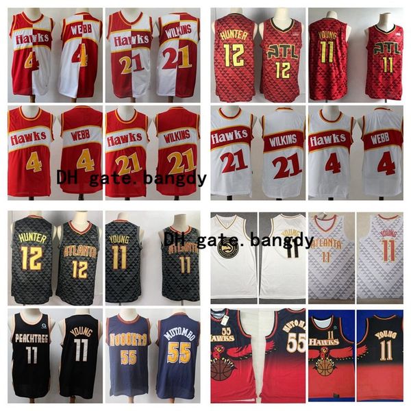vintage mens atlanta hawks 4 spud webb 11 trae young 12 de'andre hunter dikembe 55 mutombo stitched basketball jersey, Black;red
vintage mens atlanta hawks 4 spud webb 11 trae young 12 de'andre hunter dikembe 55 mutombo stitched basketball jersey, Black;red