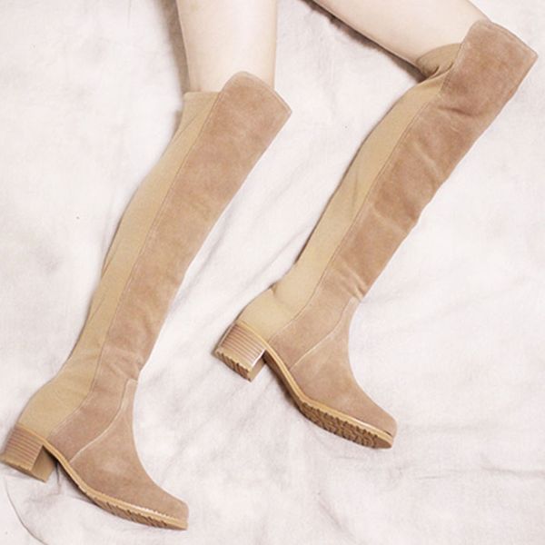 western woman long boots winter slim black women boots stretch overknee shoes square heel slip on ladies shoes
western woman long boots winter slim black women boots stretch overknee shoes square heel slip on ladies shoes