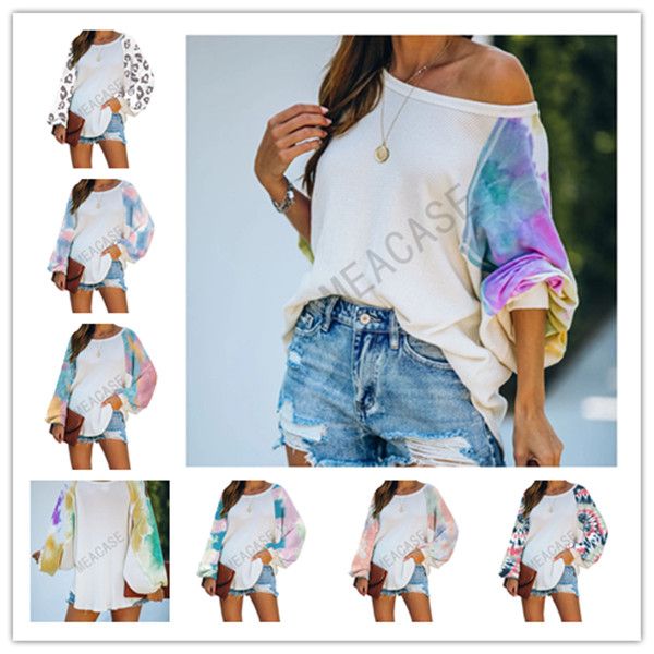 autumn winter designer clothes tie-dye patchwork print women's hoodies fashion long sleeve round neck t-shirts sweatshirts plus size d8, White
autumn winter designer clothes tie-dye patchwork print women's hoodies fashion long sleeve round neck t-shirts sweatshirts plus size d8, White