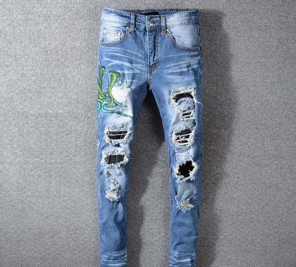 mens jeans classic hip hop pants stylist jeans distressed ripped biker jean slim fit motorcycle denim jeans qur1, Blue
mens jeans classic hip hop pants stylist jeans distressed ripped biker jean slim fit motorcycle denim jeans qur1, Blue
