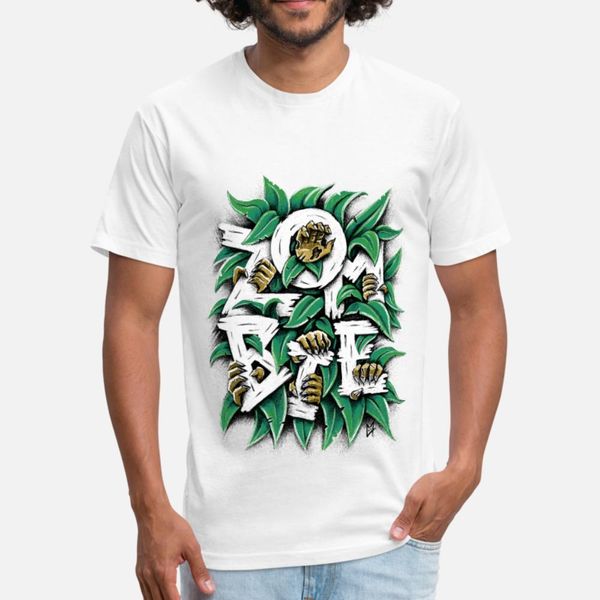 zombie t shirt men character 100% cotton euro size s-3xl gents anti-wrinkle building summer style natural shirt