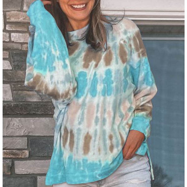 women's casual long sleeve round collar sweatshirt loose tie dye printed sport pullover hoodie size:s m xl xxl dlm2511249, Black
women's casual long sleeve round collar sweatshirt loose tie dye printed sport pullover hoodie size:s m xl xxl dlm2511249, Black