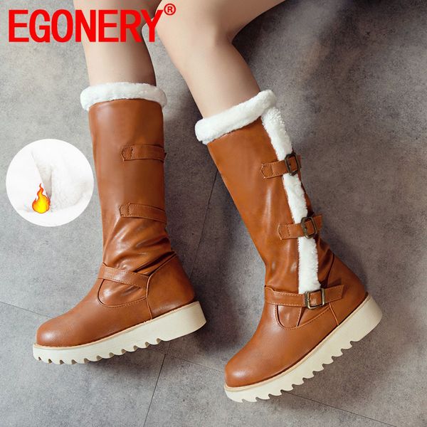 egonery winter new fashion warm snow boots outside comfortable round toe mid heels platform women shoes drop shipping size 34-43, Black
egonery winter new fashion warm snow boots outside comfortable round toe mid heels platform women shoes drop shipping size 34-43, Black