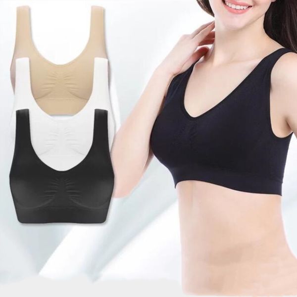 new womens sport bra fitness yoga running vest underwear padded underwear no wire bras female bra, White;black
new womens sport bra fitness yoga running vest underwear padded underwear no wire bras female bra, White;black