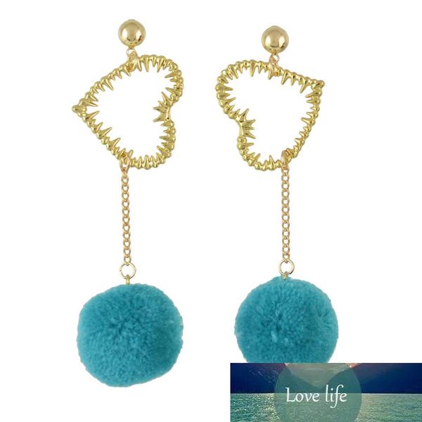 3 colors korean sweet long drop earrings plush ball heart pendant earring women girls ear accessory, Silver
3 colors korean sweet long drop earrings plush ball heart pendant earring women girls ear accessory, Silver