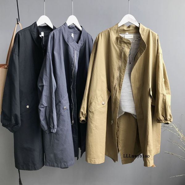 2020 autumn oversized boyfriend style trench coat women fashion korean casual loose tooling coat ladies z424, Tan;black
2020 autumn oversized boyfriend style trench coat women fashion korean casual loose tooling coat ladies z424, Tan;black