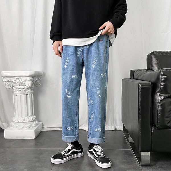 2020 men's printing baggy homme classic style jeans cargo pocket casual pants loose biker denim blue color trousers size s-2xl
2020 men's printing baggy homme classic style jeans cargo pocket casual pants loose biker denim blue color trousers size s-2xl