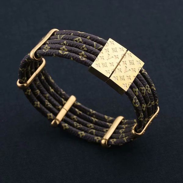 europe america fashion lady women round print flower five deck design engraved v letter four leaf flower leather bracelets bangle, Black
europe america fashion lady women round print flower five deck design engraved v letter four leaf flower leather bracelets bangle, Black