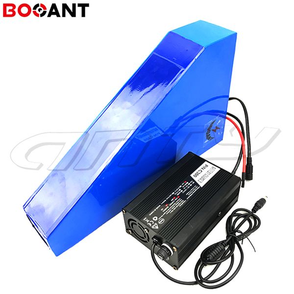 Image of 14S 51.8v Rechargeable Triangle E-Bike Lithium Battery 30ah 2000w Electric Bike for LG 18650 cell with 5A Charger