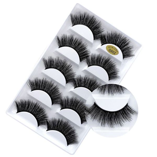 false eyelashes 5 pairs/box 3d natural mink eye lashes thick long soft fake extension beauty makeup tool
false eyelashes 5 pairs/box 3d natural mink eye lashes thick long soft fake extension beauty makeup tool
