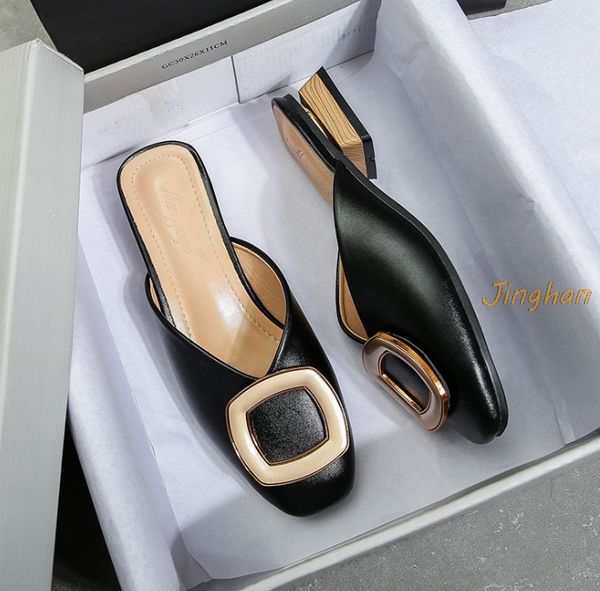 designer women slippers slip on mules low heel casual shoes british wooden block heels summer pumps footwear big size, Black
designer women slippers slip on mules low heel casual shoes british wooden block heels summer pumps footwear big size, Black