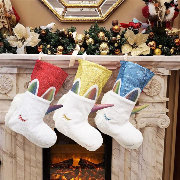 43cm long christmas stocking cartoon unicorn gift bags xmas stocking sequins sequined patchwork sock large size xmas tree home decors e9301, Pink;yellow
43cm long christmas stocking cartoon unicorn gift bags xmas stocking sequins sequined patchwork sock large size xmas tree home decors e9301, Pink;yellow
