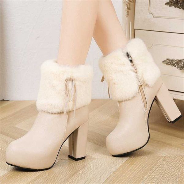 winter women boots fashion 2020 ankle boots super high heel pu leather retro zipper fur for women shoes botas mujer, Black
winter women boots fashion 2020 ankle boots super high heel pu leather retro zipper fur for women shoes botas mujer, Black