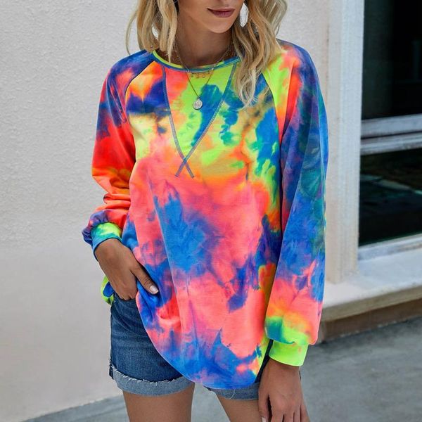 women tee shirt femme fashion o-neck tie-dyed printing leisure time long sleeves sweater polera mujer #js5, White
women tee shirt femme fashion o-neck tie-dyed printing leisure time long sleeves sweater polera mujer #js5, White