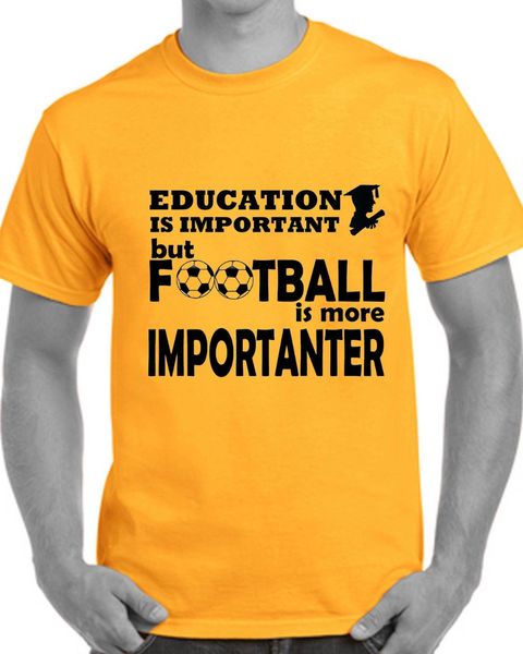 sport new men fashion tee plus size funny mens t-shirt education is important footballer is importanter hip hop tshirts
sport new men fashion tee plus size funny mens t-shirt education is important footballer is importanter hip hop tshirts