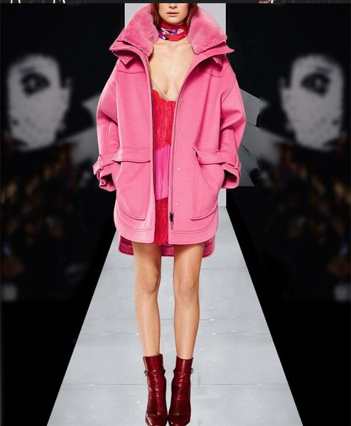 sweet winter pink angora coat women warm wool coat down jacket abrigos mujer thick cape, Black
sweet winter pink angora coat women warm wool coat down jacket abrigos mujer thick cape, Black