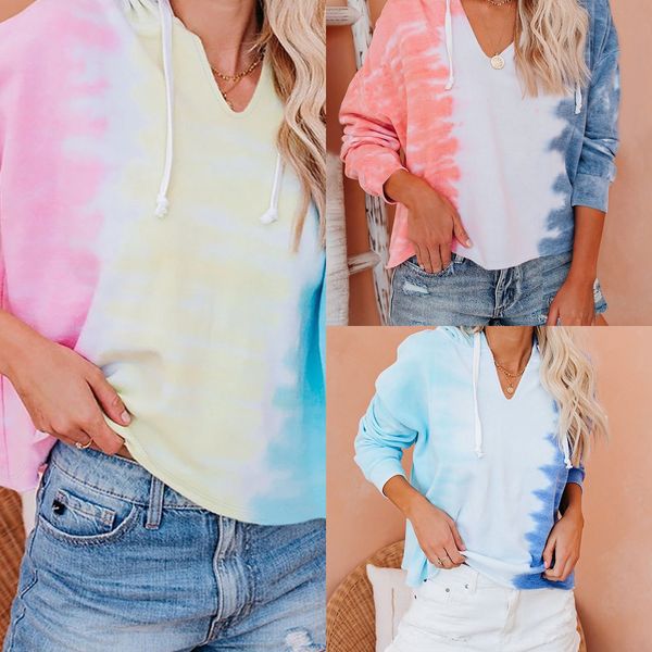 2020 autumn pulloversweater pullover and winter new tie-dyed gradient v-neck hooded long sleeve pullover casual sweater for women tb6xv tb6x, Black
2020 autumn pulloversweater pullover and winter new tie-dyed gradient v-neck hooded long sleeve pullover casual sweater for women tb6xv tb6x, Black