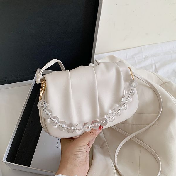 elegant female pleated tote bag women crossbody bags 2020 clear beaded chain women's designer handbag high-quality shoulder bag
elegant female pleated tote bag women crossbody bags 2020 clear beaded chain women's designer handbag high-quality shoulder bag