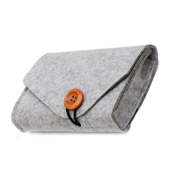 mini felt pouch power bank storage bag for data cable mouse travel organizer
mini felt pouch power bank storage bag for data cable mouse travel organizer