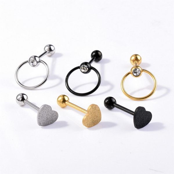 tongue rings scrub anti allergy heart shape rhinestone with circle accessories jl, Slivery;golden
tongue rings scrub anti allergy heart shape rhinestone with circle accessories jl, Slivery;golden