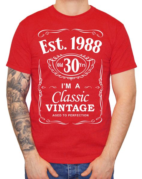 2019 cool tee shirt men's 30th birthday t-shirt 1988 vintage man thirtieth 30 years gift summer t-shirt
2019 cool tee shirt men's 30th birthday t-shirt 1988 vintage man thirtieth 30 years gift summer t-shirt