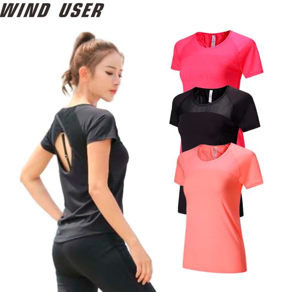 yoga mesh shirts quick dry fitness sports gym clothes female running short sleeve hollow back female sport t shirt running, Black;blue
yoga mesh shirts quick dry fitness sports gym clothes female running short sleeve hollow back female sport t shirt running, Black;blue