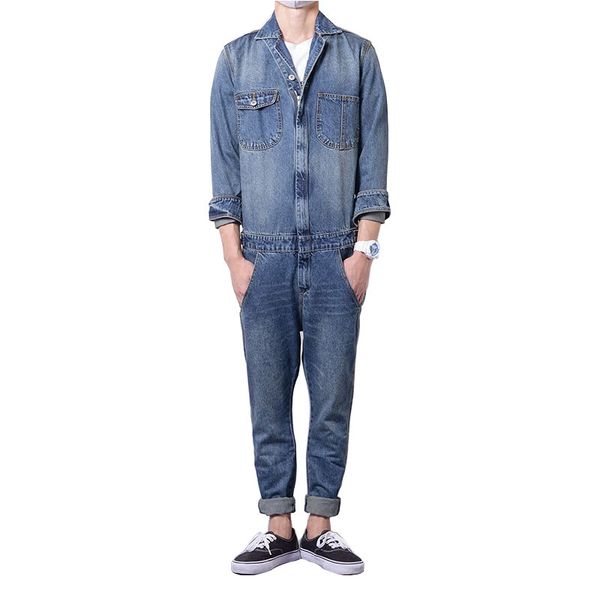 brand 2020 new spring and autumn men's fashion overalls blue full sleeve denim jumpsuits jeans set
brand 2020 new spring and autumn men's fashion overalls blue full sleeve denim jumpsuits jeans set