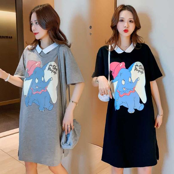 8833# maternity clothes summer short sleeve easy matching loose stylish dress for pregnant women pregnancy clothes, White
8833# maternity clothes summer short sleeve easy matching loose stylish dress for pregnant women pregnancy clothes, White