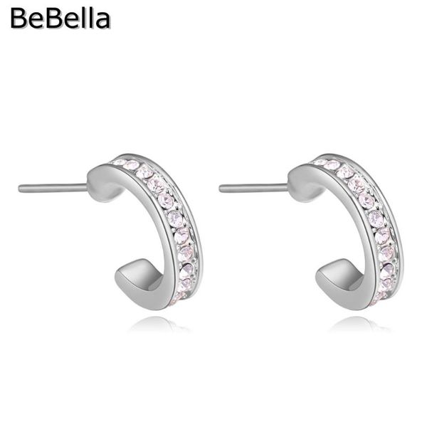 stud bebella cute curved arc crystal earrings made with czech crystals 1.2cm nickel-not allergic, Golden;silver
stud bebella cute curved arc crystal earrings made with czech crystals 1.2cm nickel-not allergic, Golden;silver