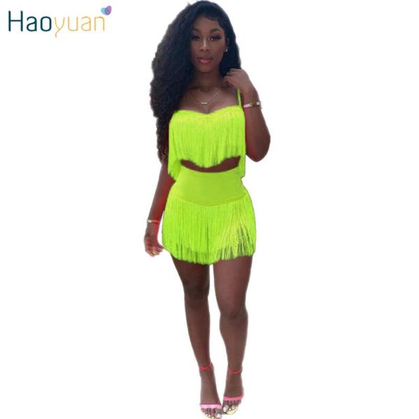 haoyuan неоновый зеленый розовый sexy two piece set женщины фестиваль rave одежда кисточкой crop top и мини-юбками 2 шт летний клуб эпикиров, White
haoyuan неоновый зеленый розовый sexy two piece set женщины фестиваль rave одежда кисточкой crop top и мини-юбками 2 шт летний клуб эпикиров, White