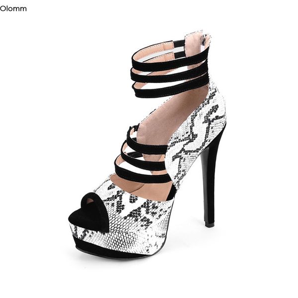 olomm 2020 women platform snake sandals thin high heels sandals open toe elegant black party shoes women us plus size 5-15 
olomm 2020 women platform snake sandals thin high heels sandals open toe elegant black party shoes women us plus size 5-15