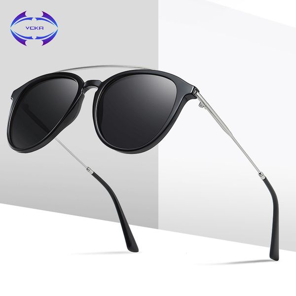sunglasses vcka double beam vintage polarized men retro classic metal frame driving fishing sun glasses women uv400 eyewear, White;black
sunglasses vcka double beam vintage polarized men retro classic metal frame driving fishing sun glasses women uv400 eyewear, White;black