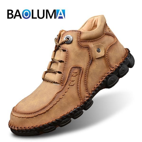 boots men's waterproof leather comfortable winter classic men motorcycle zapatos de hombre, Black
boots men's waterproof leather comfortable winter classic men motorcycle zapatos de hombre, Black