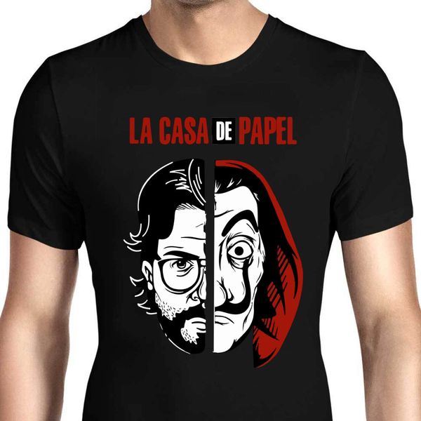 money house season 3 money heist men's short sleeve t-shirt summer fashion print very fashionable, White;black
money house season 3 money heist men's short sleeve t-shirt summer fashion print very fashionable, White;black