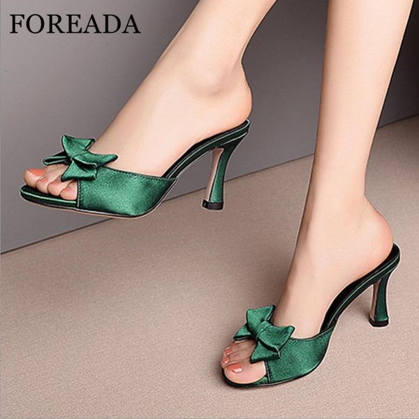 foreada slides bow high heels thin high heel slippers open toe sandals fashion shallow ladies summer shoes green black size 45
foreada slides bow high heels thin high heel slippers open toe sandals fashion shallow ladies summer shoes green black size 45