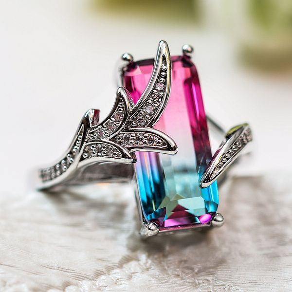 high-end cross-border e-commerce selling creative colorful ao bao leaf-shaped ring female korean-style cool simple diamond set little fi, Silver
high-end cross-border e-commerce selling creative colorful ao bao leaf-shaped ring female korean-style cool simple diamond set little fi, Silver