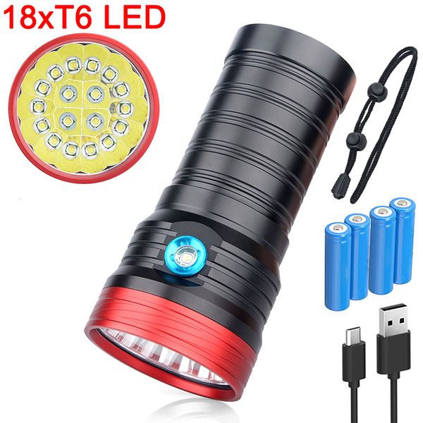 powerful super 18*xml t6 led torch 5400lm tactical flashlights usb rechargeable 18650 lantern for hiking camping
powerful super 18*xml t6 led torch 5400lm tactical flashlights usb rechargeable 18650 lantern for hiking camping
