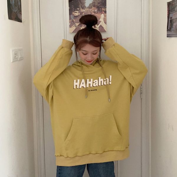 autumn korean style chic long sleeve loose western style hooded sweater women's sweatercoat sweater2020 new white temperament outerwear, Black
autumn korean style chic long sleeve loose western style hooded sweater women's sweatercoat sweater2020 new white temperament outerwear, Black