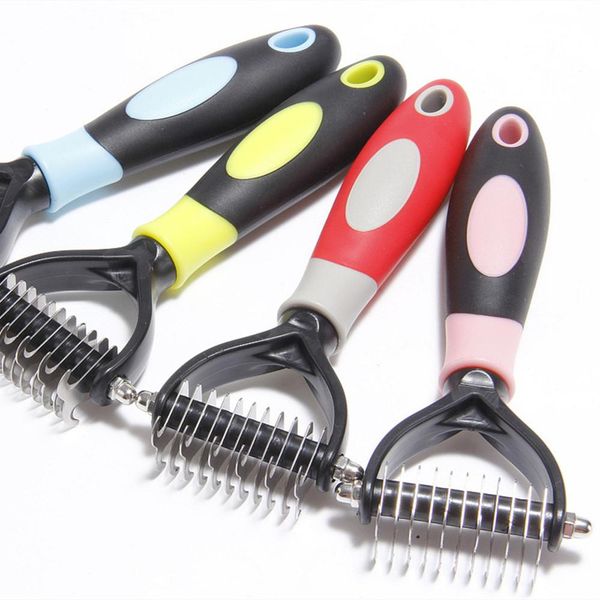 pet dematting comb 2 sided dog undercoat rake brush cat grooming tool puppy hair remover combs kitten deshedding brushes
pet dematting comb 2 sided dog undercoat rake brush cat grooming tool puppy hair remover combs kitten deshedding brushes