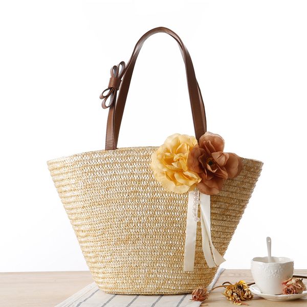 women's bags new pastoral two flower straw woven bag solid color single shoulder handmade woven bag beach women's
women's bags new pastoral two flower straw woven bag solid color single shoulder handmade woven bag beach women's