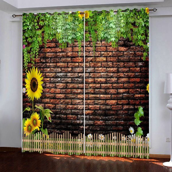vintage red brick wall 3d curtain p custom green leaf flowers curtains for living room bedroom kitchen window curtain
vintage red brick wall 3d curtain p custom green leaf flowers curtains for living room bedroom kitchen window curtain