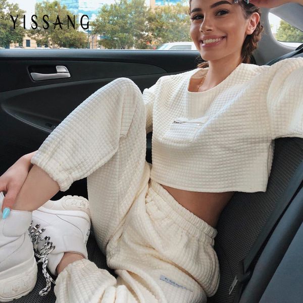 yissang knitted autumn two piece set women short crop long pant o-neck bodycon casual suit set matching sweater outfit, Gray
yissang knitted autumn two piece set women short crop long pant o-neck bodycon casual suit set matching sweater outfit, Gray
